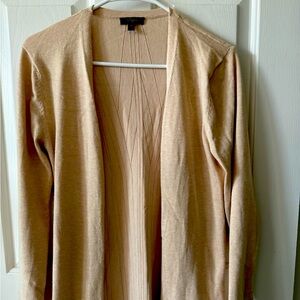 Cupid Cardigan, M, Beige, Open Front Long Sleeves NWOT